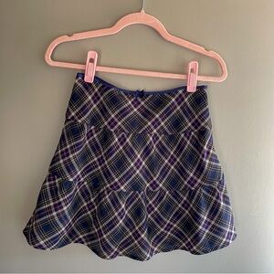 Coquette Vintage Plaid Skirt